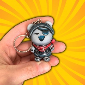 BubbleButtBear Keychain - Custom