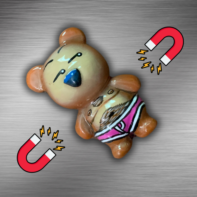 BubbleButtBear Magnet - Pink Undies