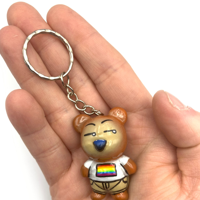BubbleButtBear Keychain - Pride