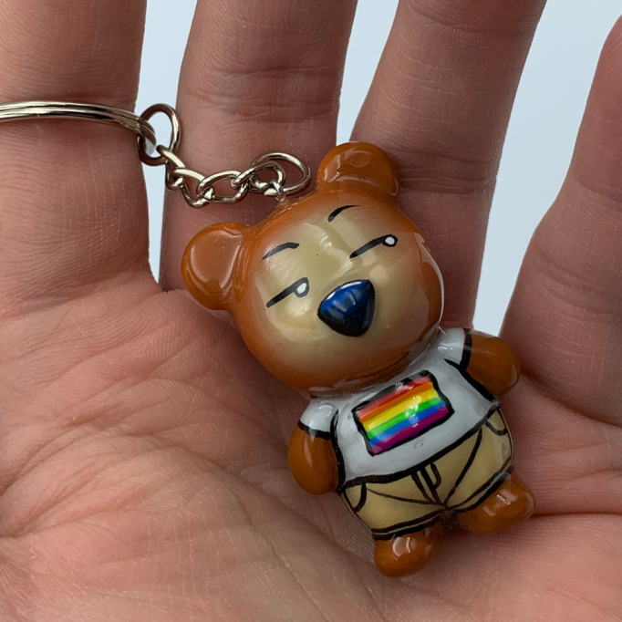 BubbleButtBear Keychain - Pride