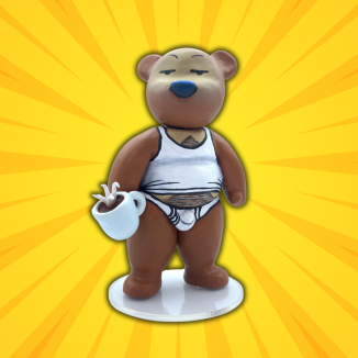 BubbleButtBear Figurine - Custom painting