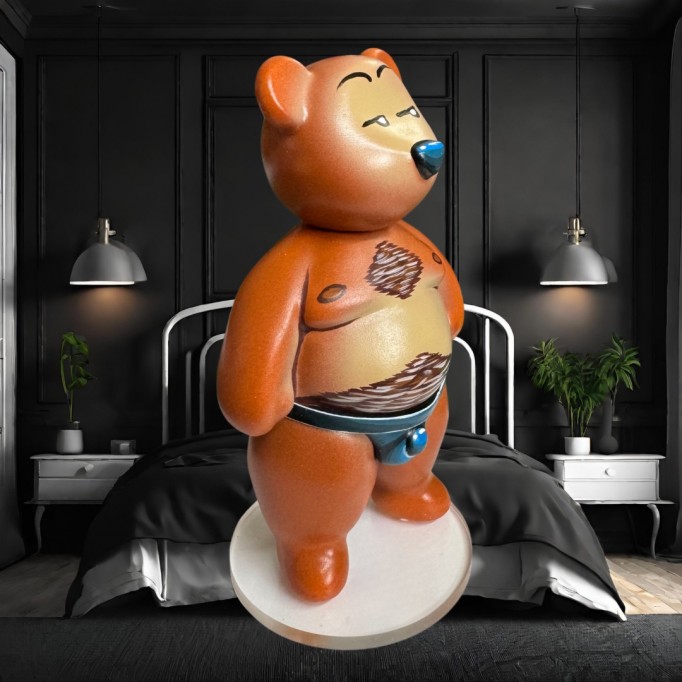 BubbleButtBear Figurine - Jockstrap