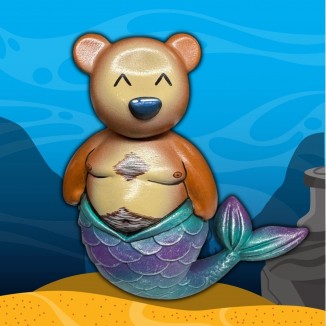 BubbleButtBear Figurine - Merbear