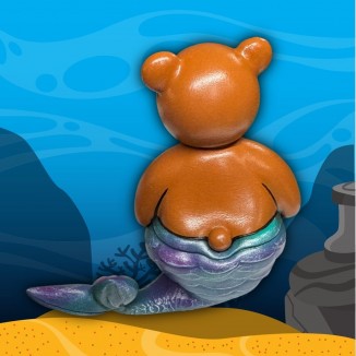 BubbleButtBear Figurine - Merbear