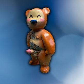 BubbleButtBear Figurine - Naked bear