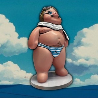 BubbleButtBear Figurine - Porco Rosso