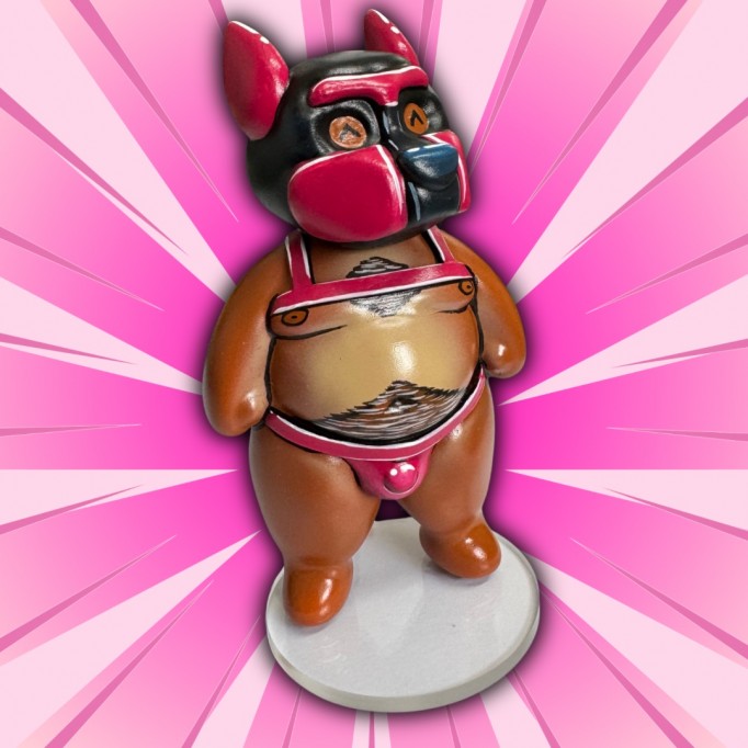BubbleButtBear Figurine - Custom Pup - Choose your colour!