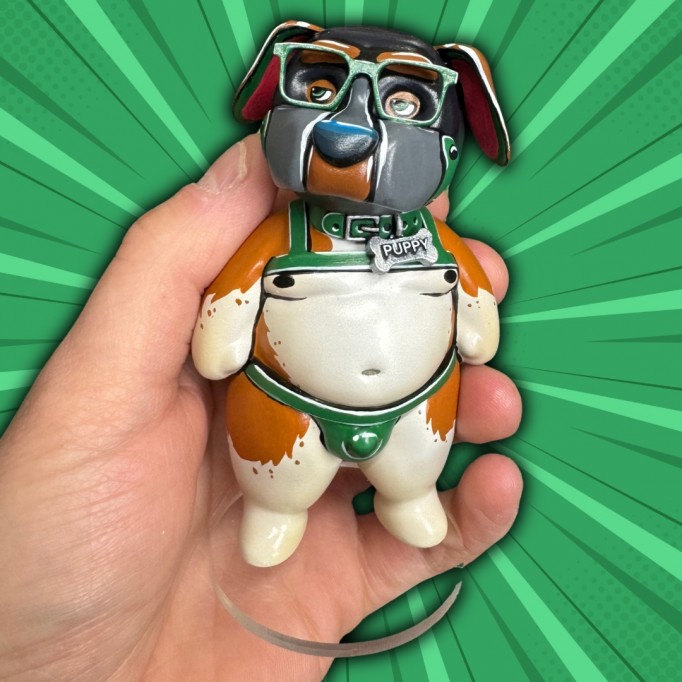BubbleButtBear Figurine - Custom Pup - Choose your colour!